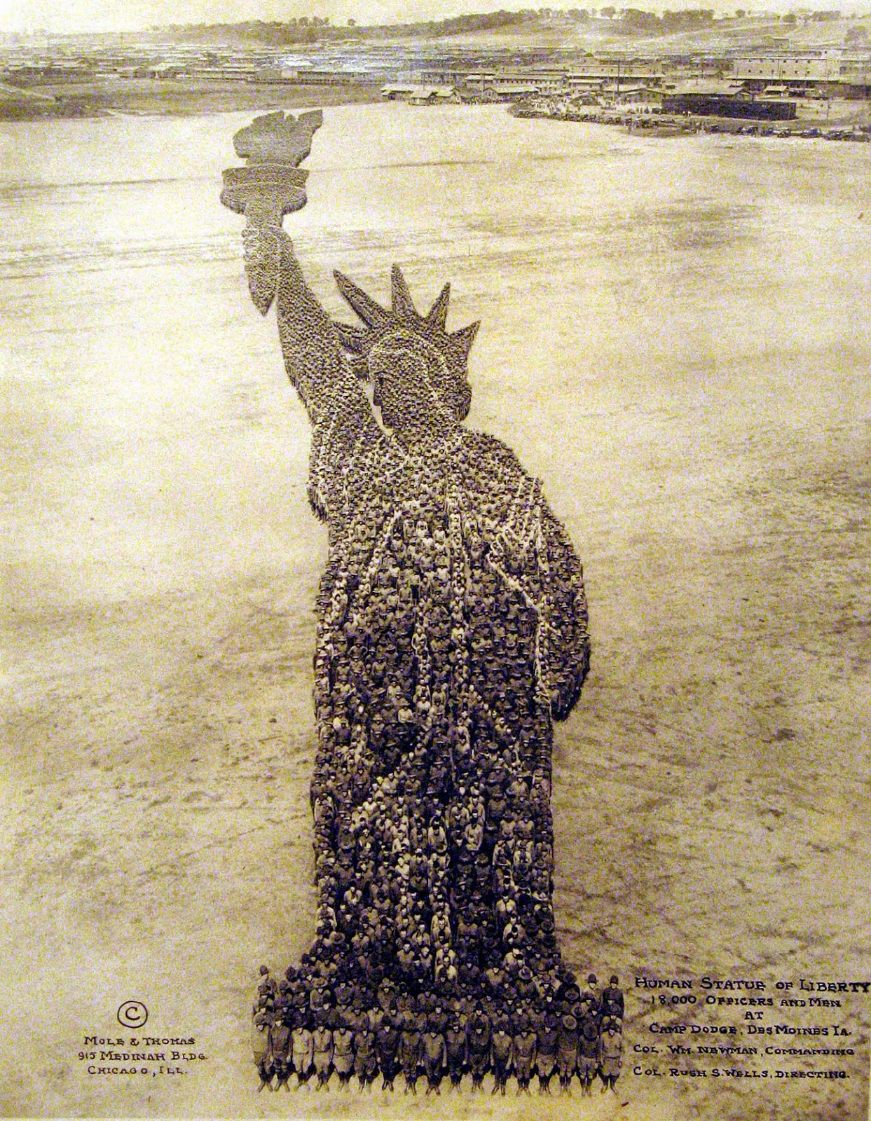 Human Statue of Liberty