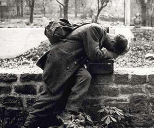 German soldier returns home only to find his family no German soldier returns home only to find his family no longer there, 1946