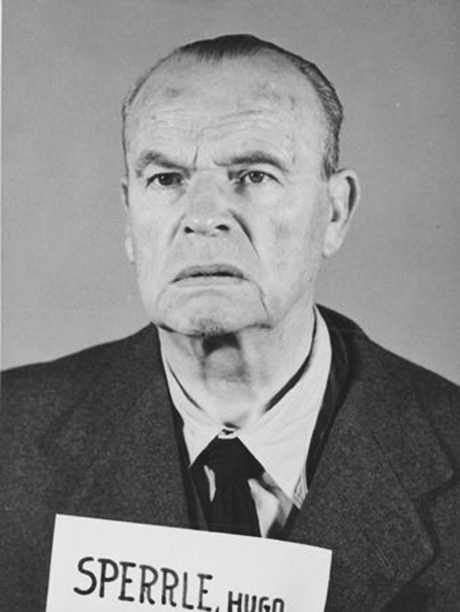 Hugo Sperrle during his War Crimes Trial. 