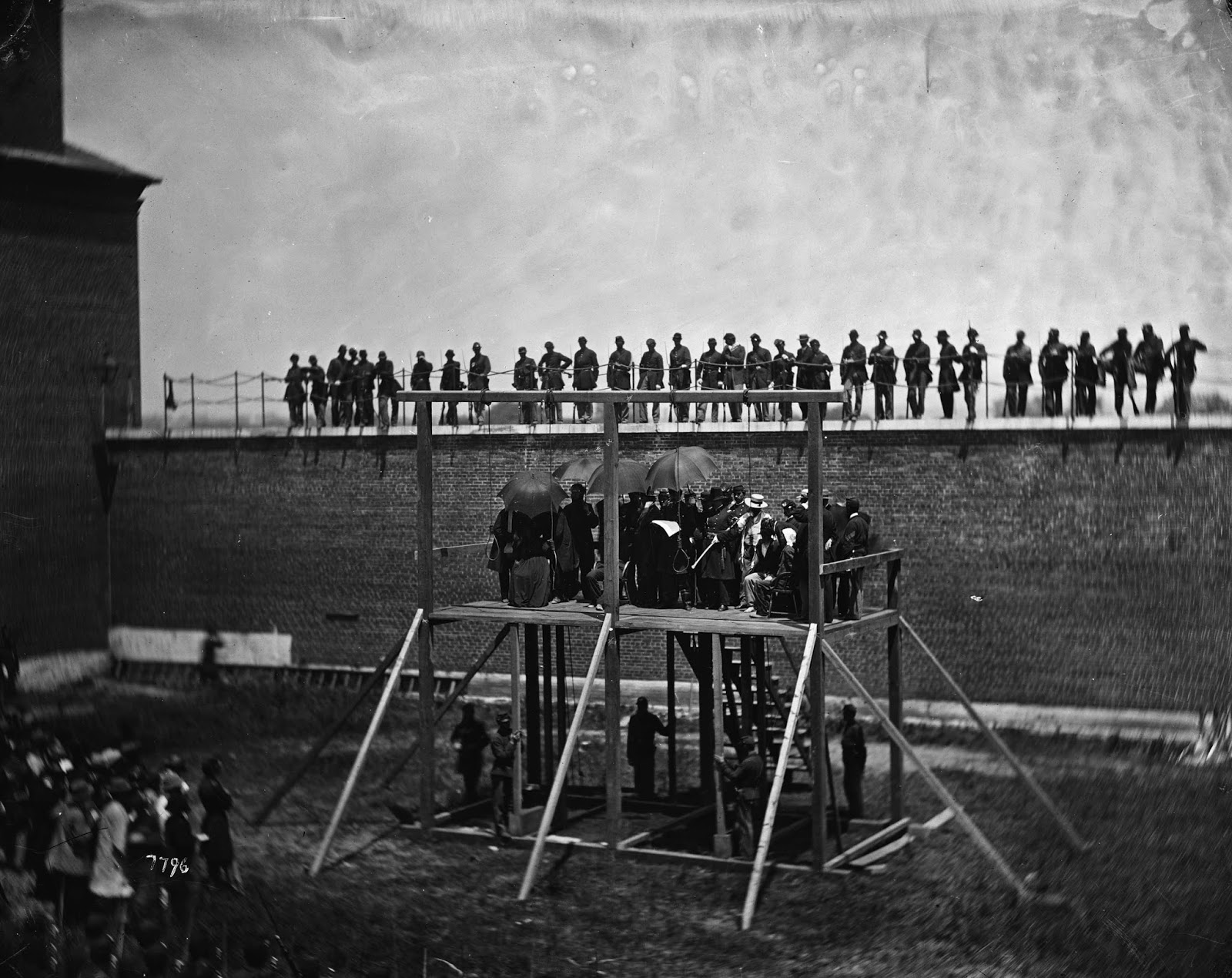 Construction of the gallows for the hanging of the conspirators began immediately on July 5 after the execution order was signed.