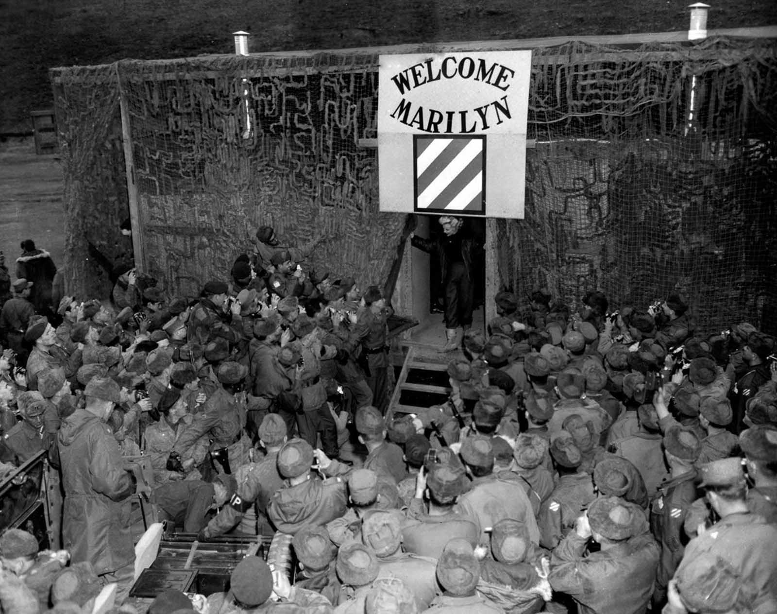 The troops adored her.