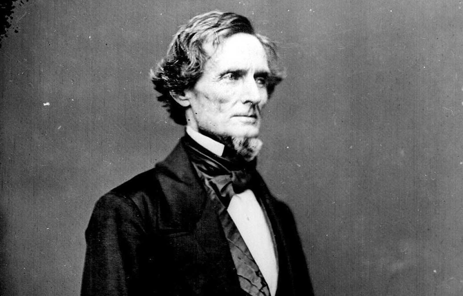 Jefferson Davis, a former United States Secretary of War and Senator from the State of Mississippi, served as the President of the Confederate States of America from 1861-1865. After the war, he was captured, indicted for treason, and imprisoned for two years -- after which he was freed on bail. His case was eventually dropped in 1869, and he lived another twenty years, passing away at the age of 81.