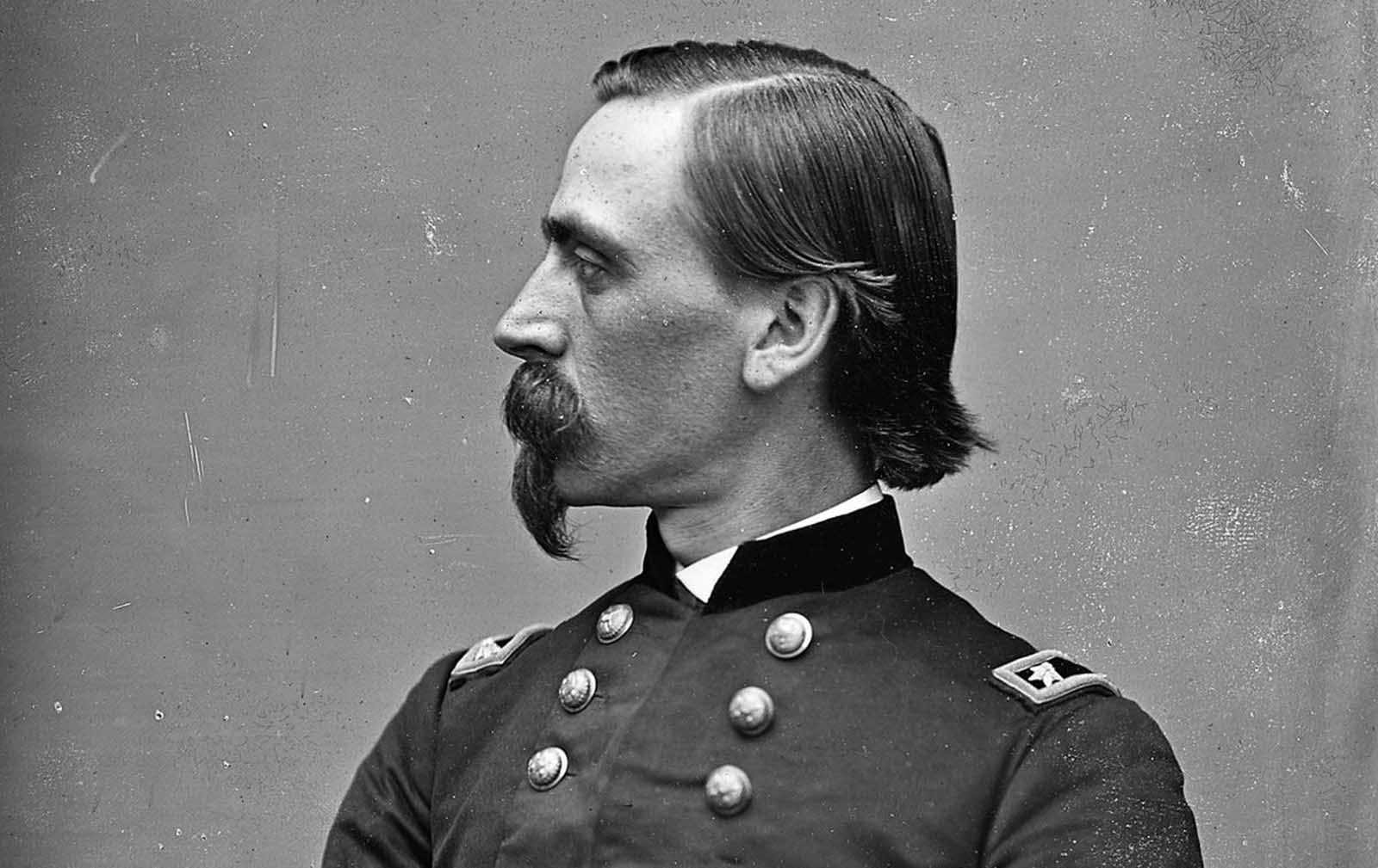 Adelbert Ames served as a Union Army general during the War, leading men in numerous battles. After the war, he served as military governor, Senator and civilian governor in Reconstruction-era Mississippi. Ames lived a long life, passing away in 1933, at the age of 97.