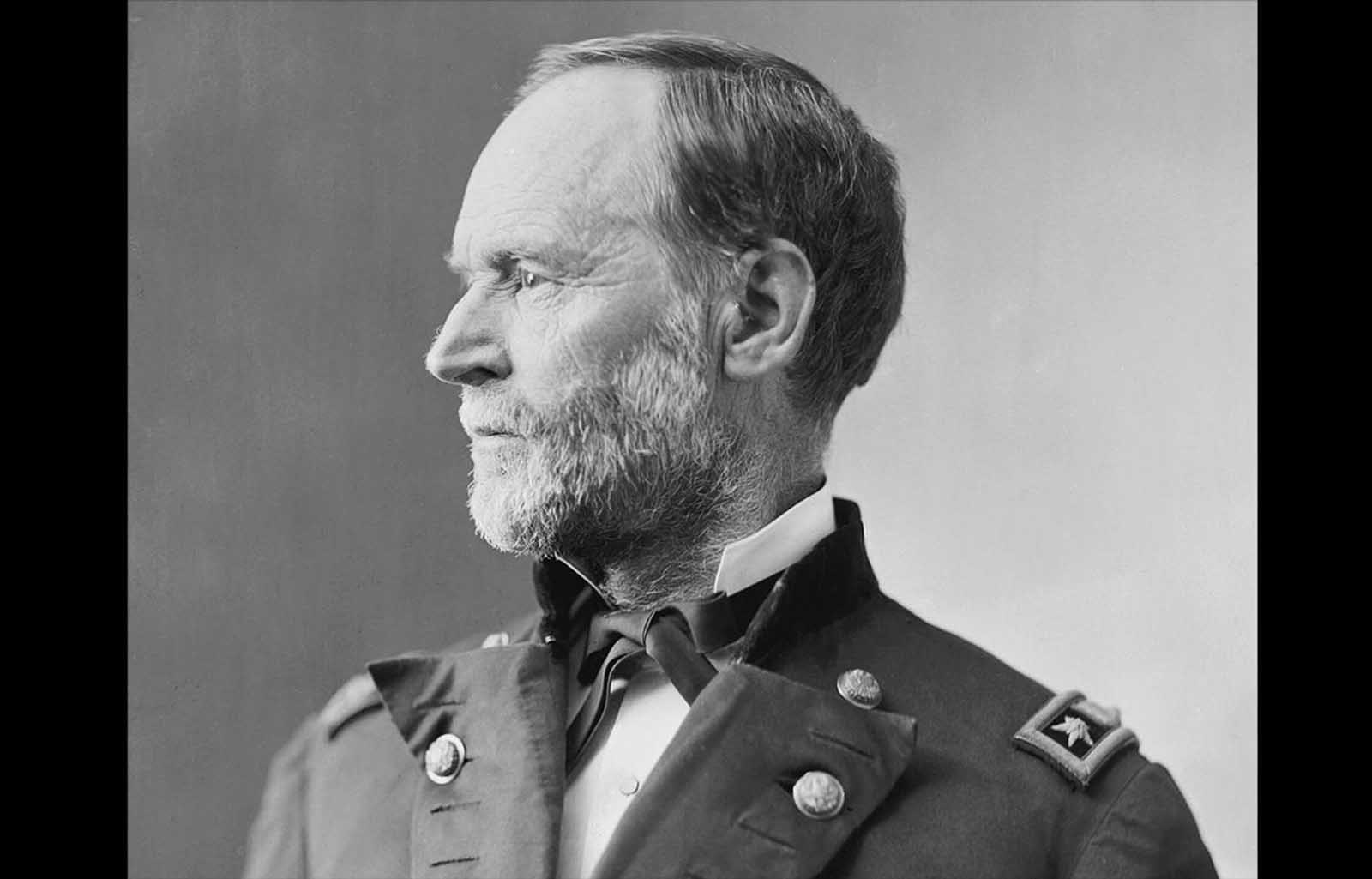 William Tecumseh Sherman, a graduate of the United States Military Academy at West Point, served as a General in the Union Army, commanding several campaigns. Perhaps best known was his capture of Atlanta, Georgia, after which his troops began