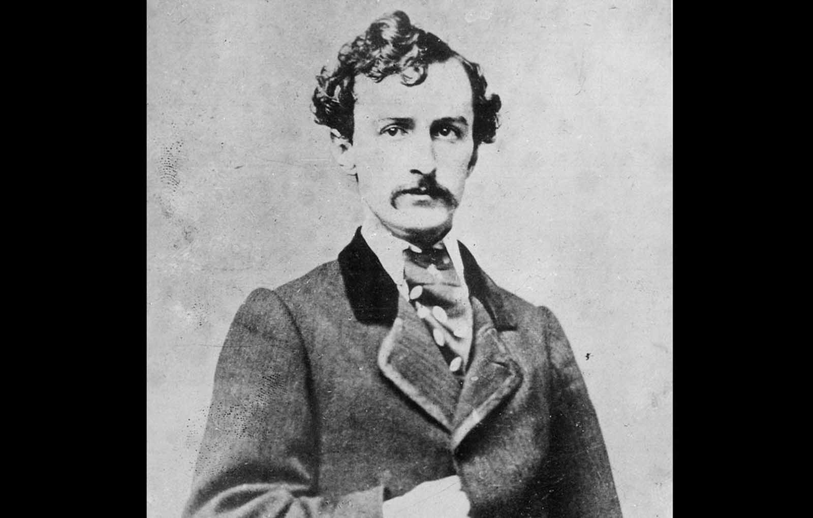 Stage actor and Confederate sympathize John Wilkes Booth, in a portrait taken some time before he assassinated President Abraham Lincoln in 1865. Booth and a group of co-conspirators planned to kill Lincoln, Vice President Andrew Johnson, and Secretary of State William Seward, hoping to assist the Confederacy, despite the earlier surrender of Robert E. Lee. After he shot Lincoln at Ford's Theater, in Washington, District of Columbia, on April 14, 1865, he fled to a farm in rural northern Virginia, but was tracked down 12 days later, and killed by a Union soldier.