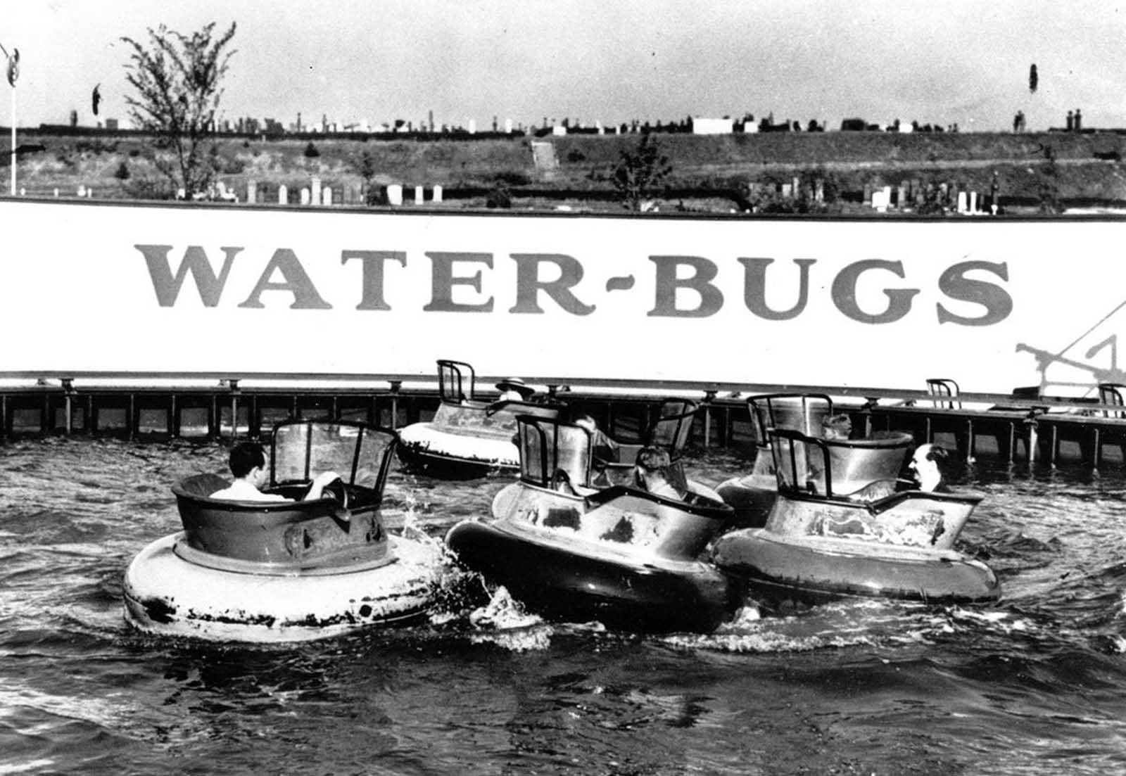 Bumps and laughter enliven one of the Fun Zone's many novel rides at New York's World Fair in 1939.
