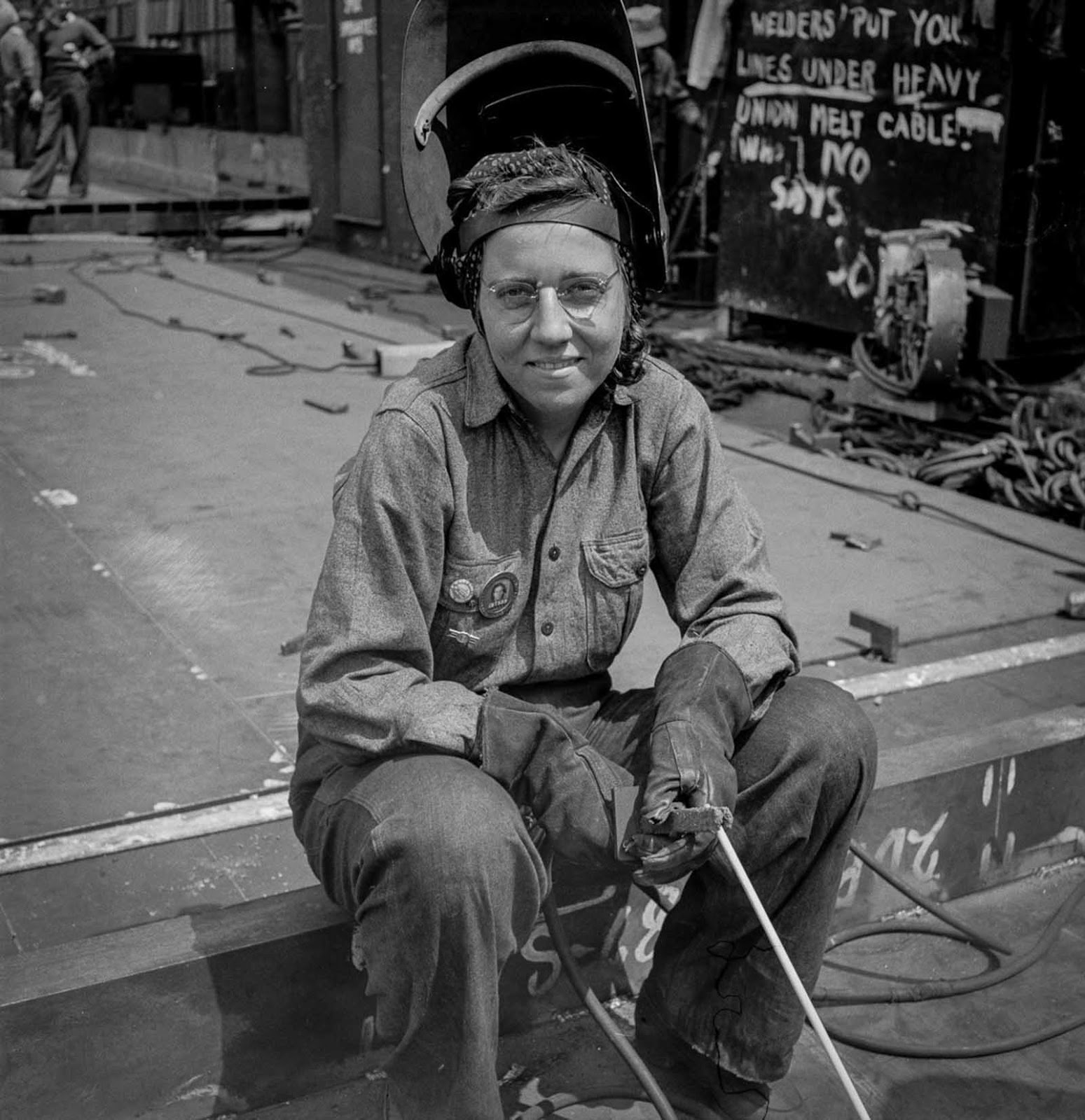 An arc welder.
