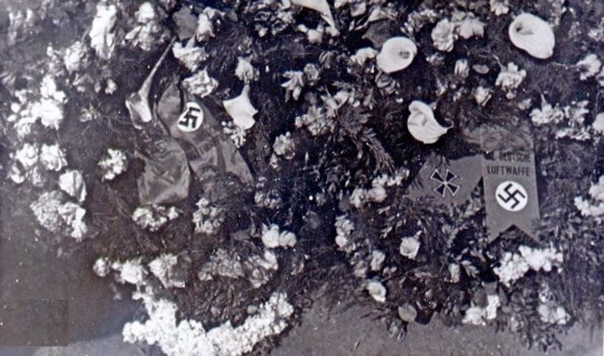 Flowers from the Luftwaffe.