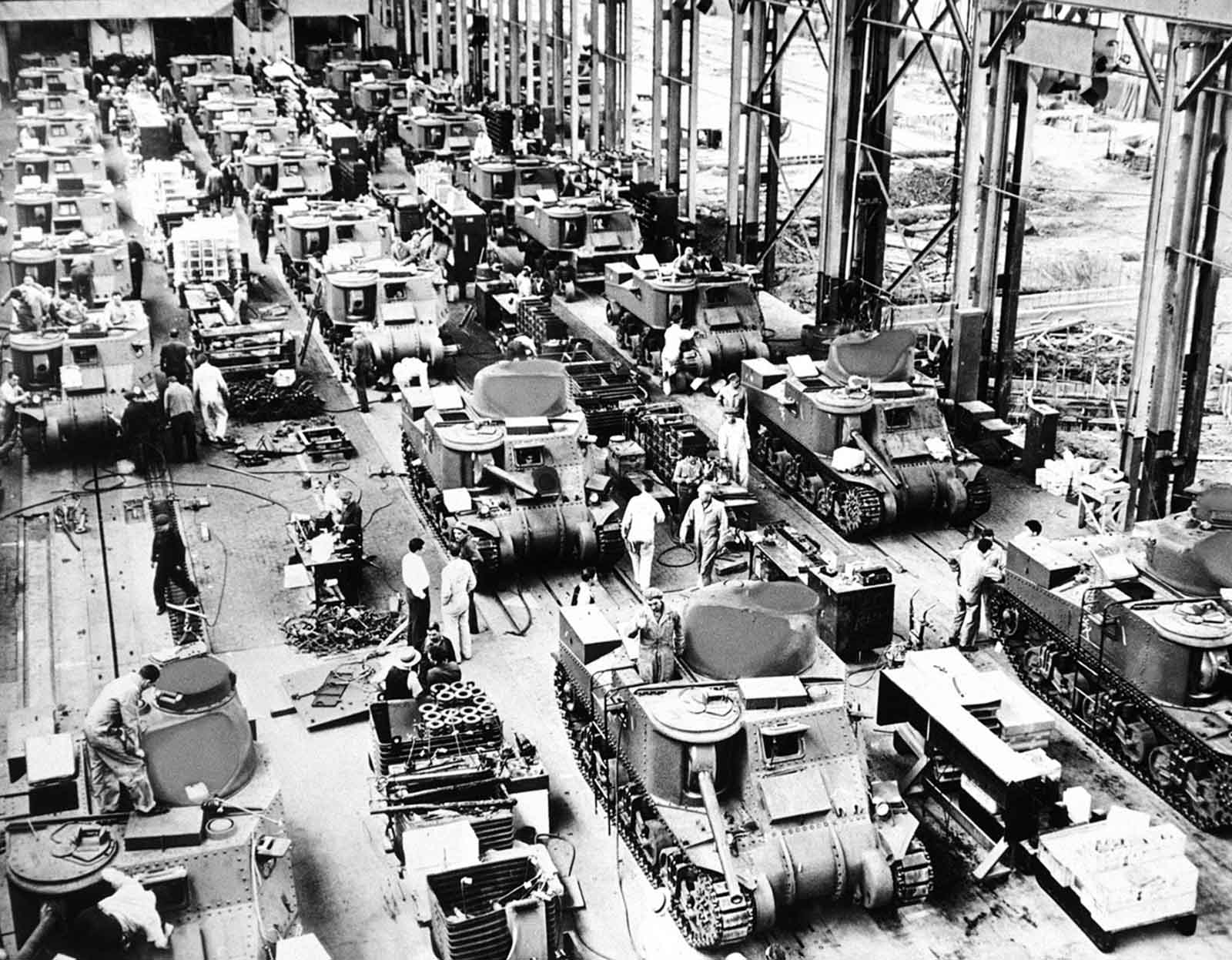 In this July 4, 1942 file photo, 28-ton tanks, called