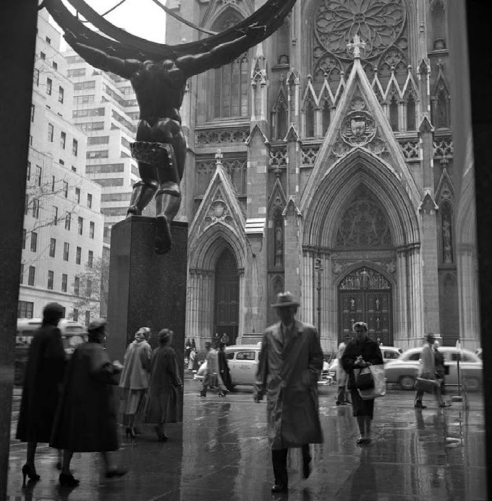 Across from St Patrick's Cathedral.