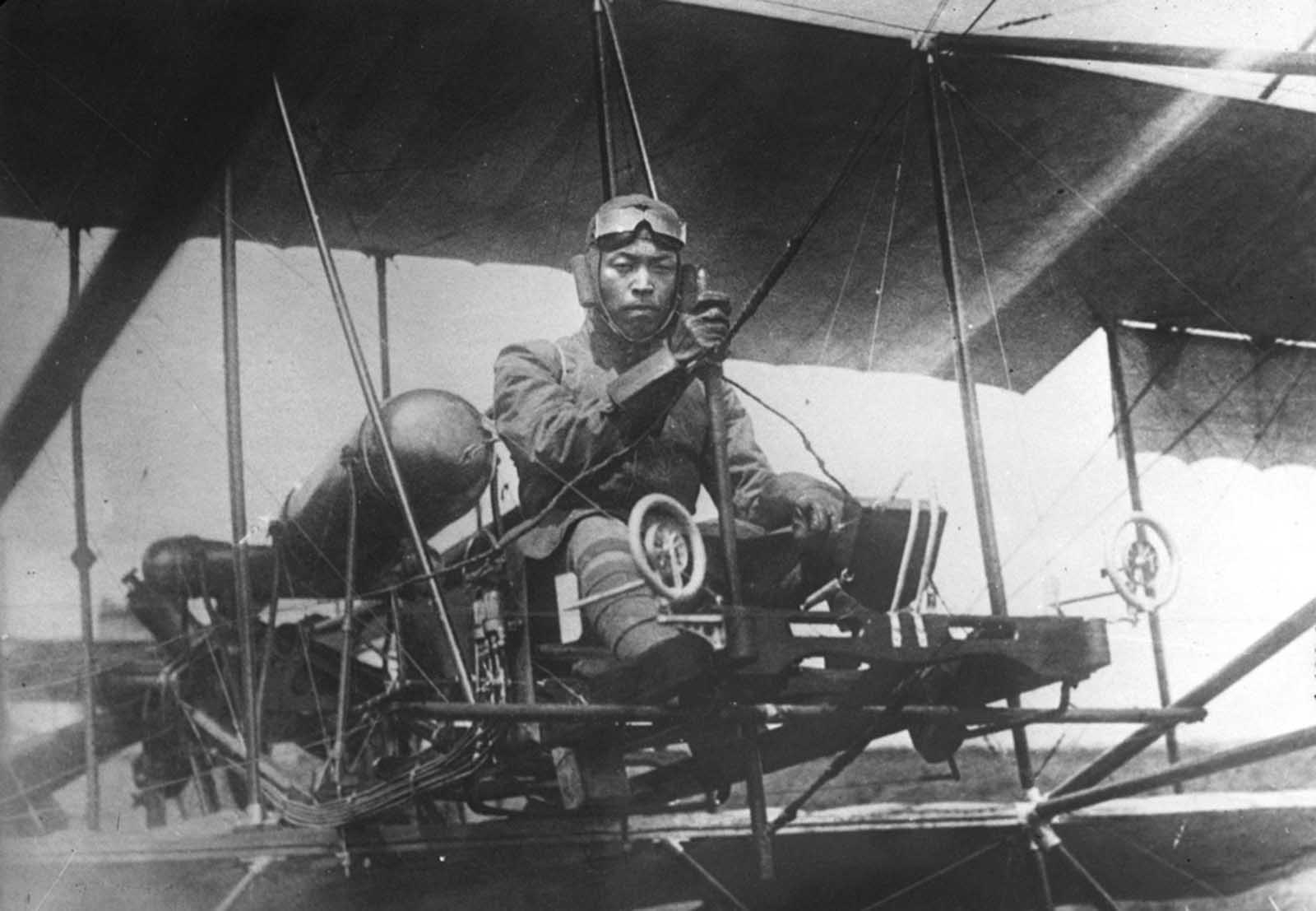 Japanese aviator, 1914.