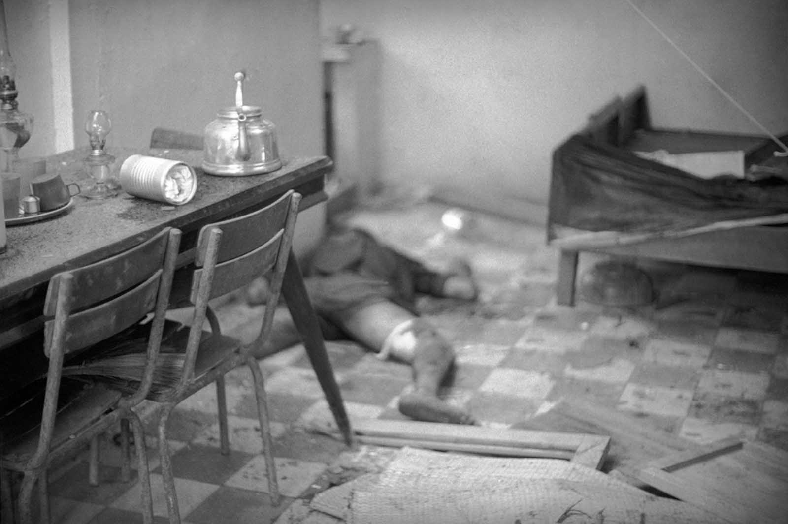 Evidence of violence in the second offensive of the Vietnam War, north of Saigon, in May of 1968.