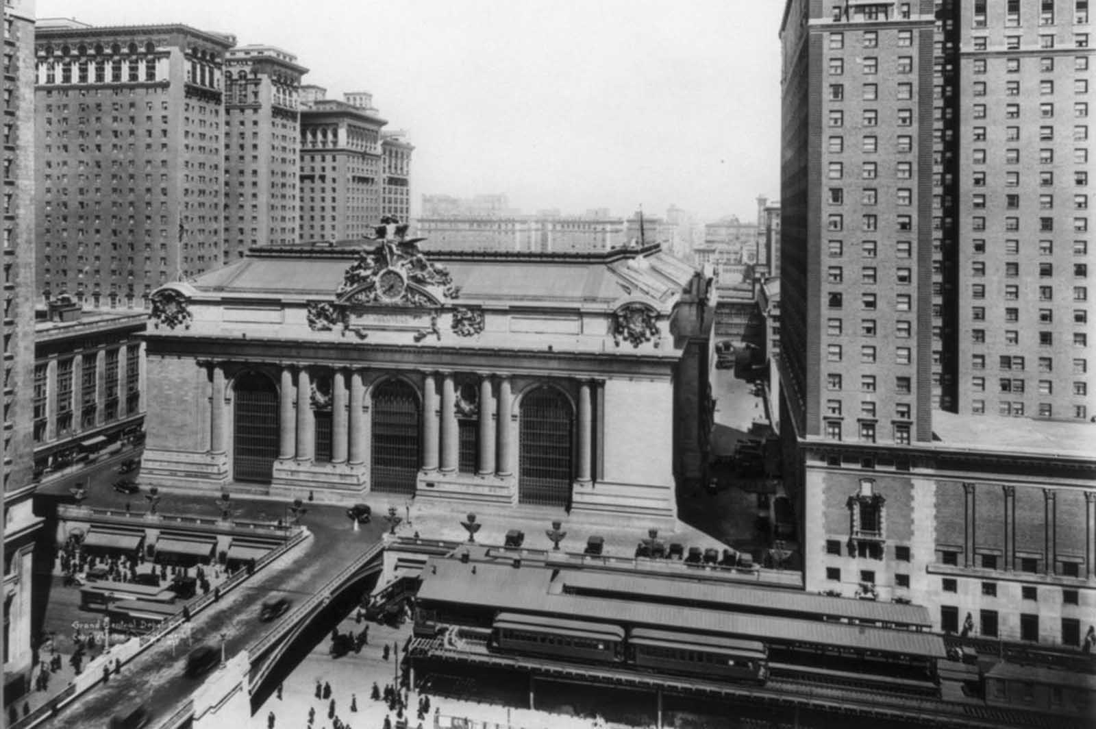 Grand Central Terminal, at Vanderbilt Ave and 42nd St., ca 1919.