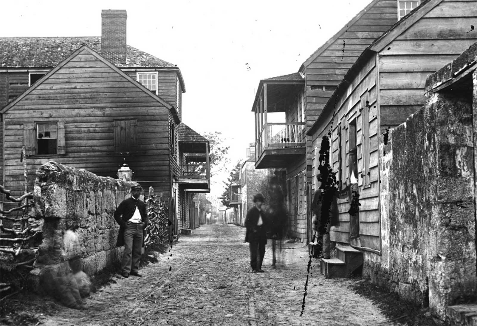 A street view of St. Augustine, Florida.