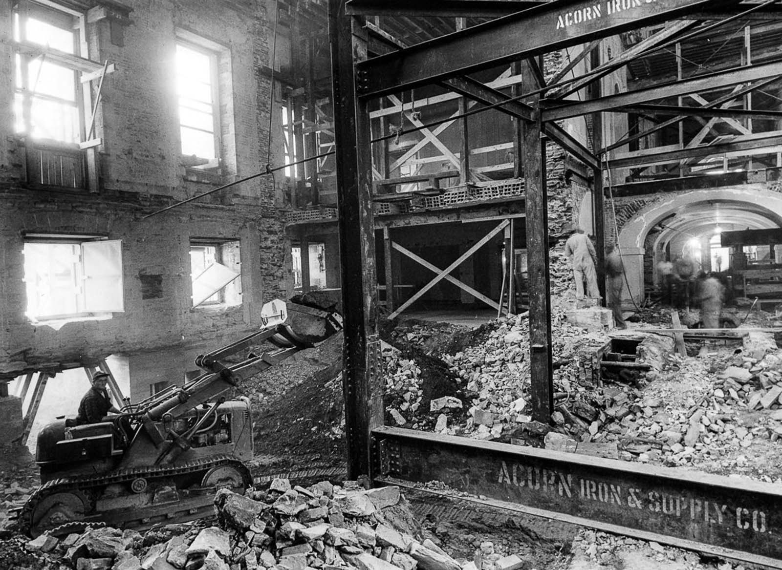 Only the exterior walls were left untouched. 