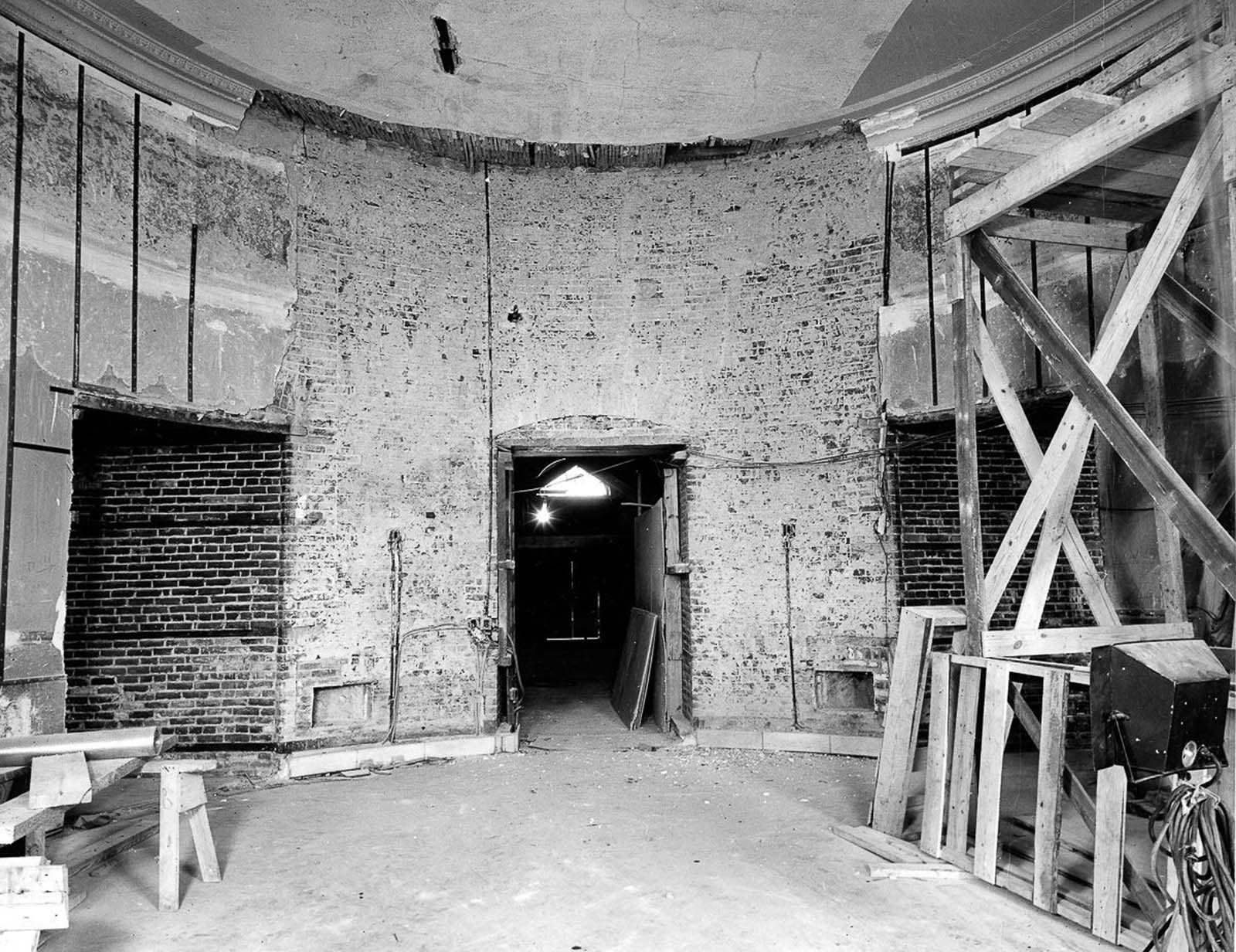 Renovation work on the White House. 1950.