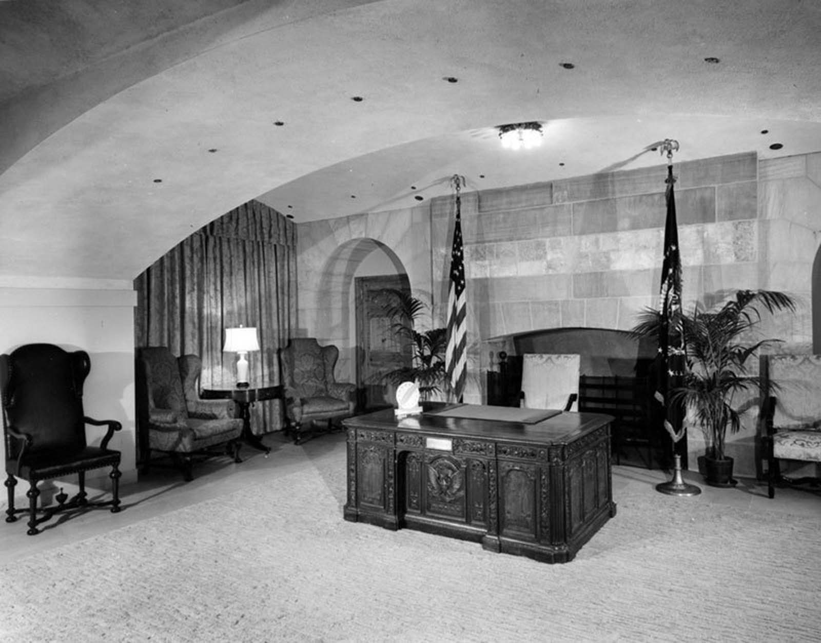 Broadcast Room on ground floor. 1952.