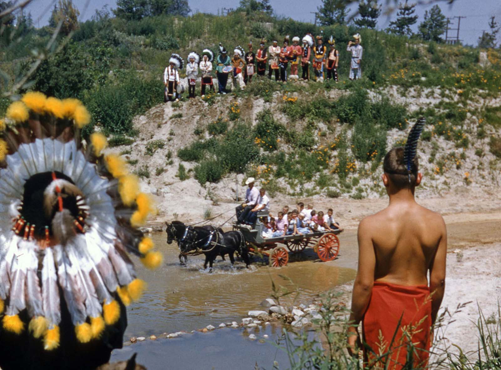 The Painted Desert in Frontierland, photographed on July 17, 1955.
