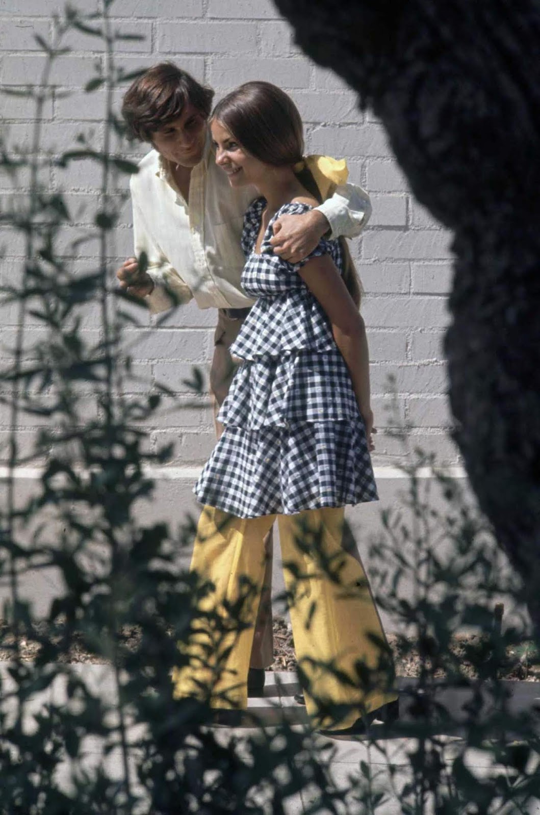 Beverly Hills High School student Erica Farber and an unidentified friend.