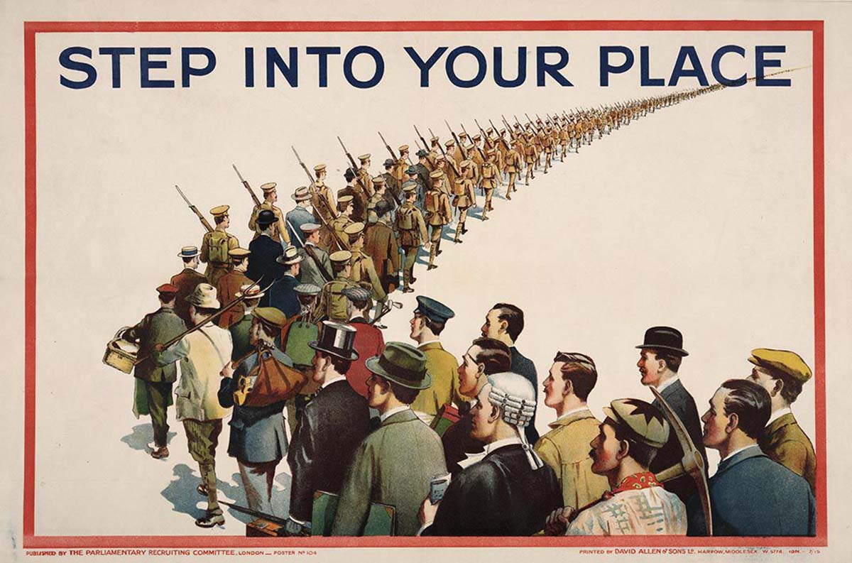 Step into Your Place, 1915, artist unknown.