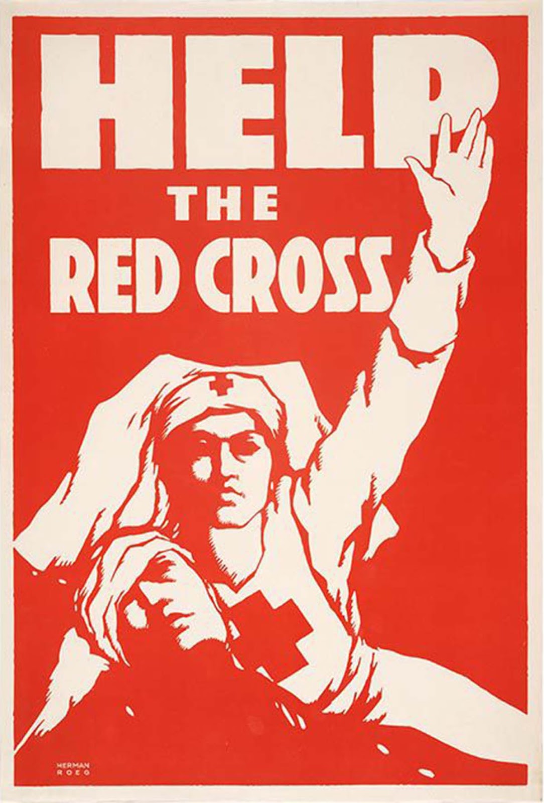 Help the Red Cross, ca. 1917, Herman Roeg.