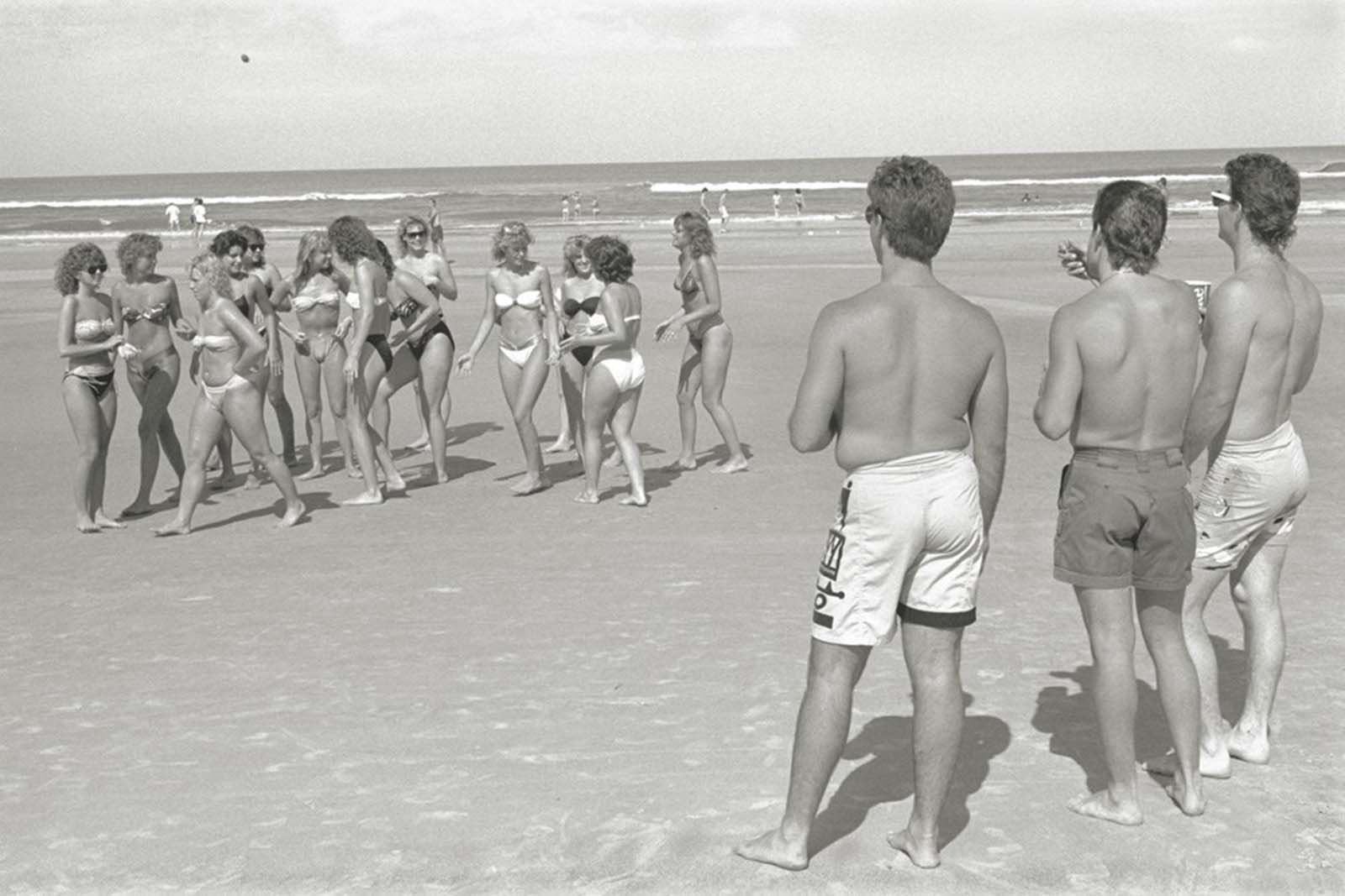 The guys are probably trying to flirt.
