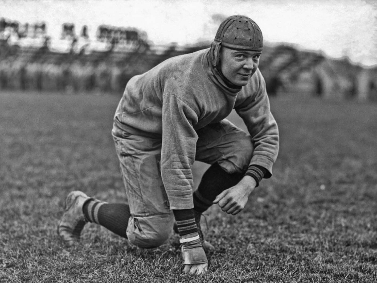 The right guard for the West Point football team. 1919.