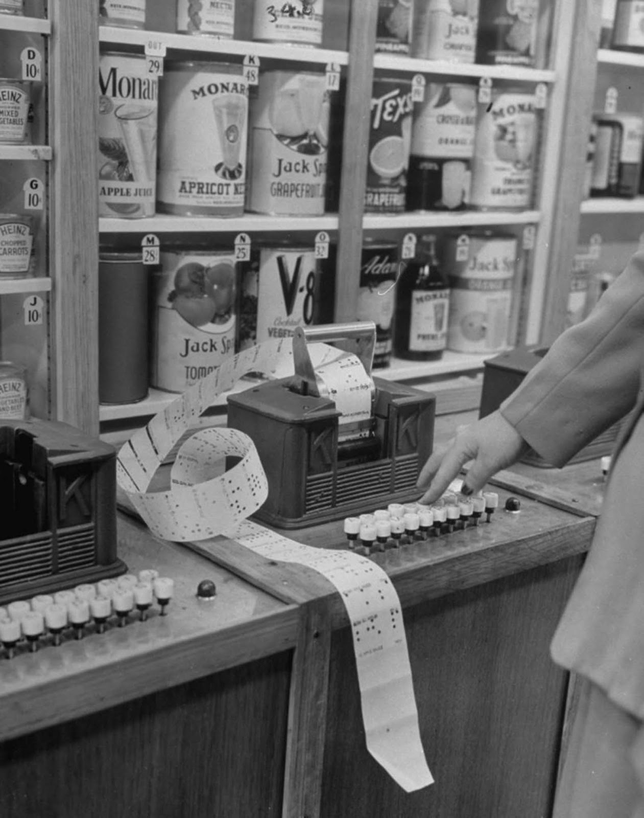 The process began when shoppers punched the “key” for each item into their card.