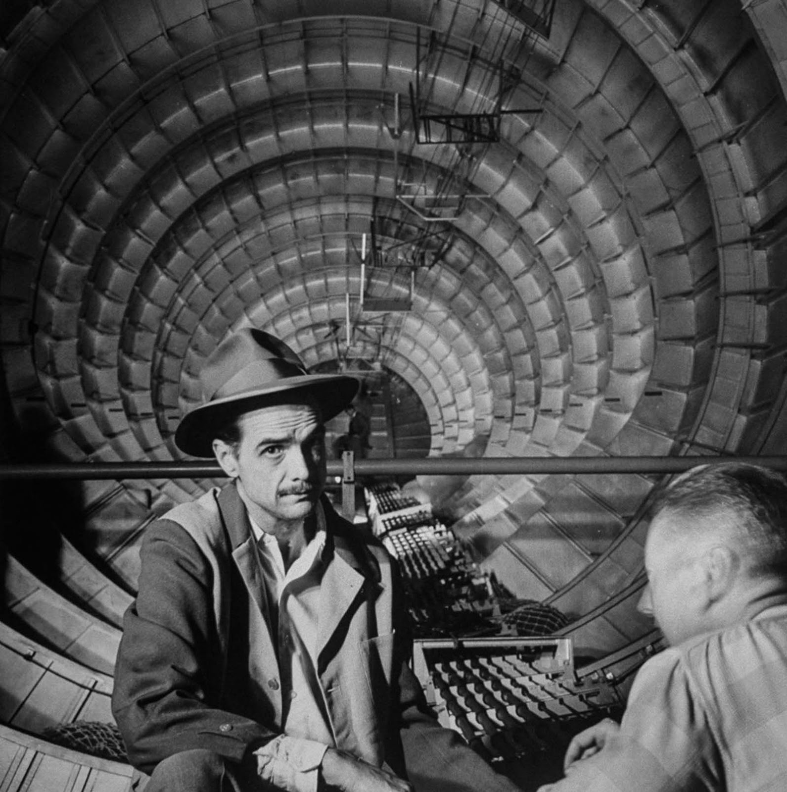 Howard Hughes inside the