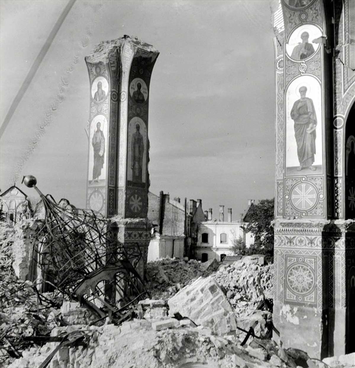 A destroyed cathedral.