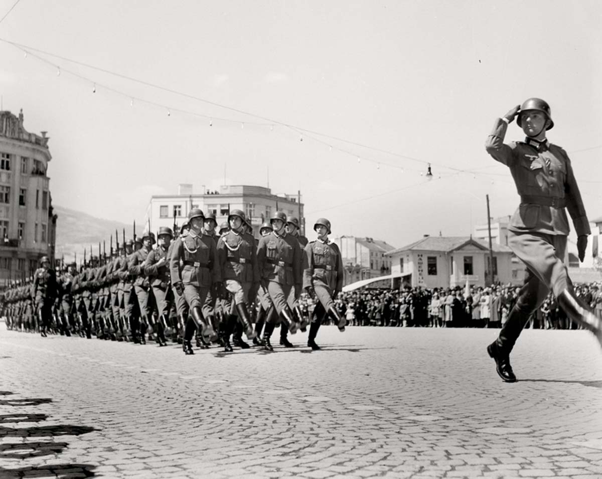 Military parade of the Wehrmacht.