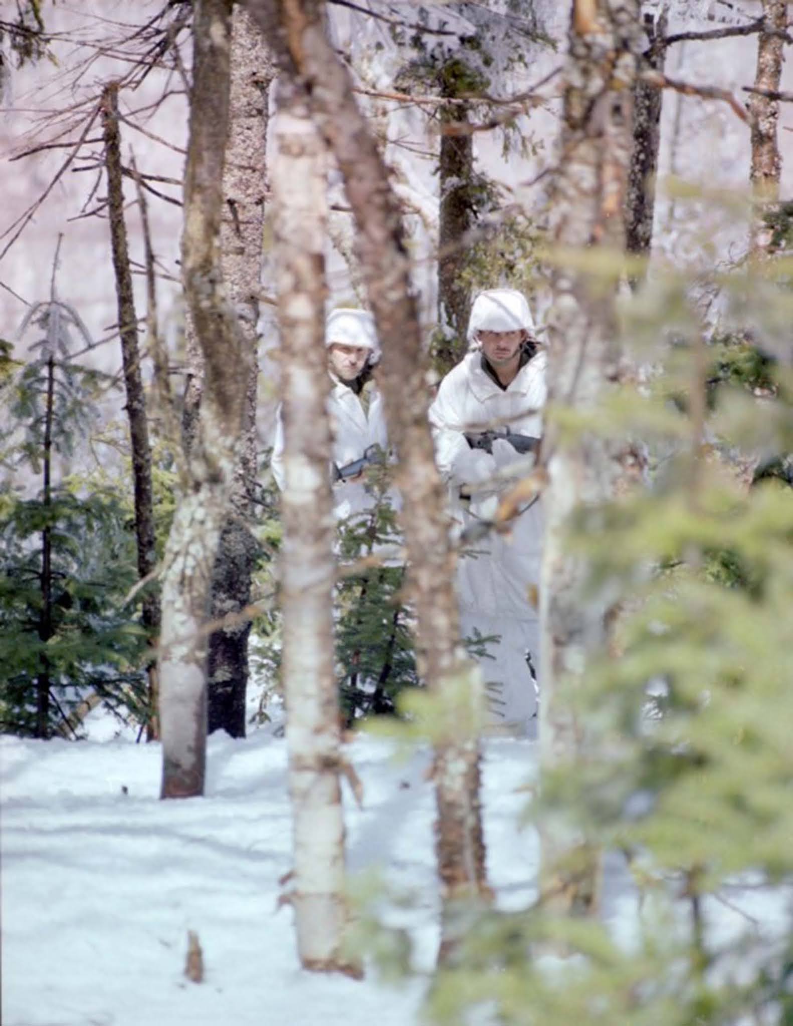Camouflage snow suits, c. 1951–1984.