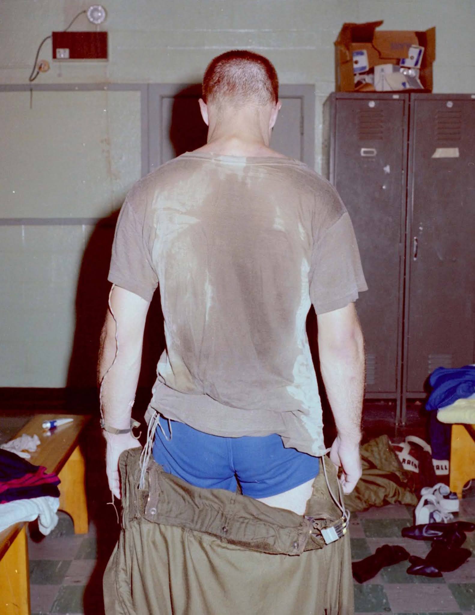 Cooling vest test, 1983.