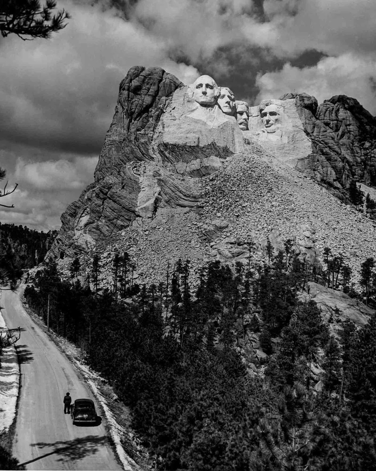 Mount Rushmore in 1941.