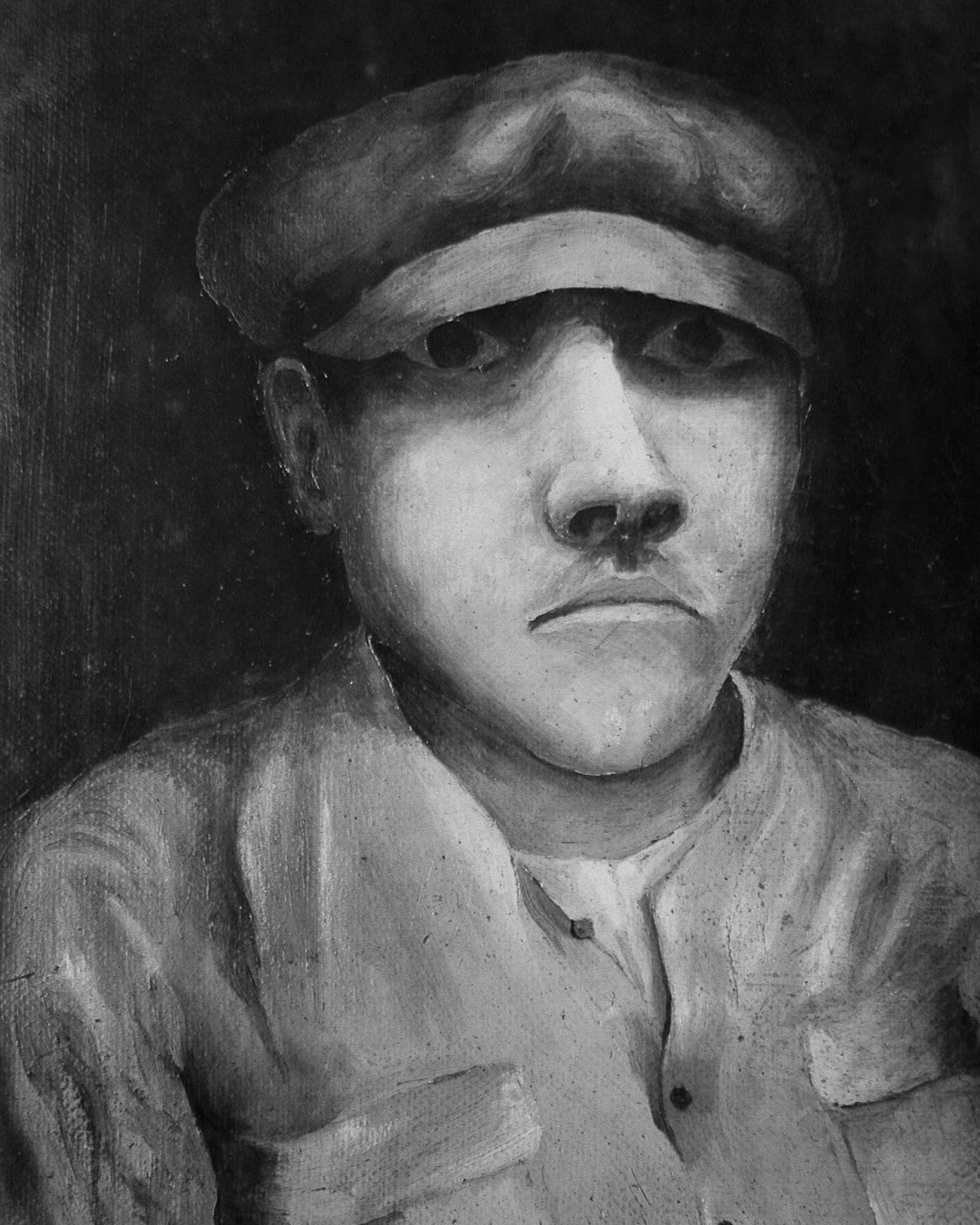 A police sketch of the suspected driver of the wagon.
