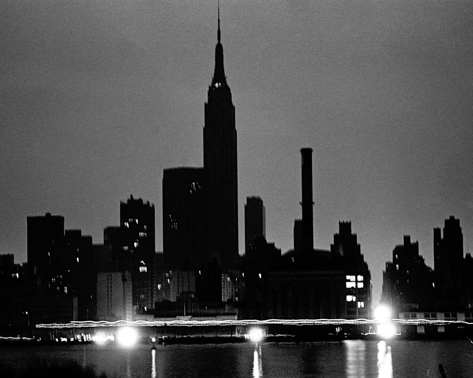 A blackout Manhattan.