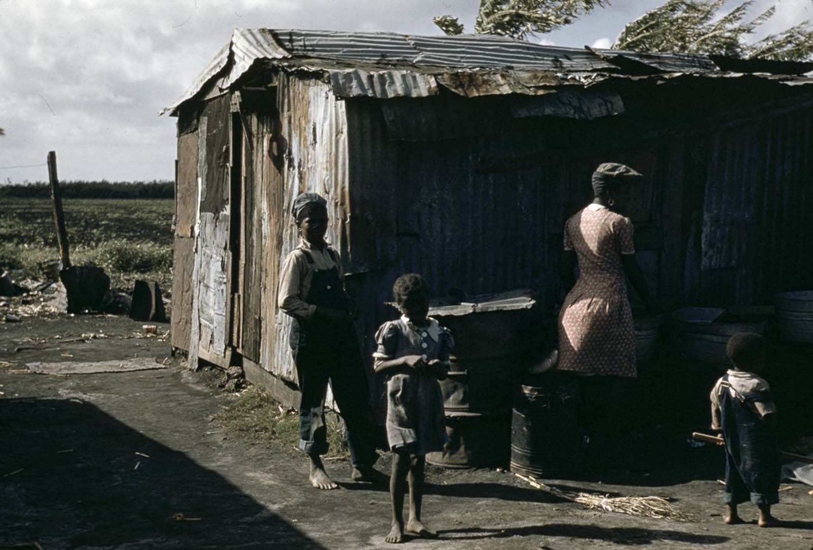 A migrant family in Belle Glade, Florida. 1941.