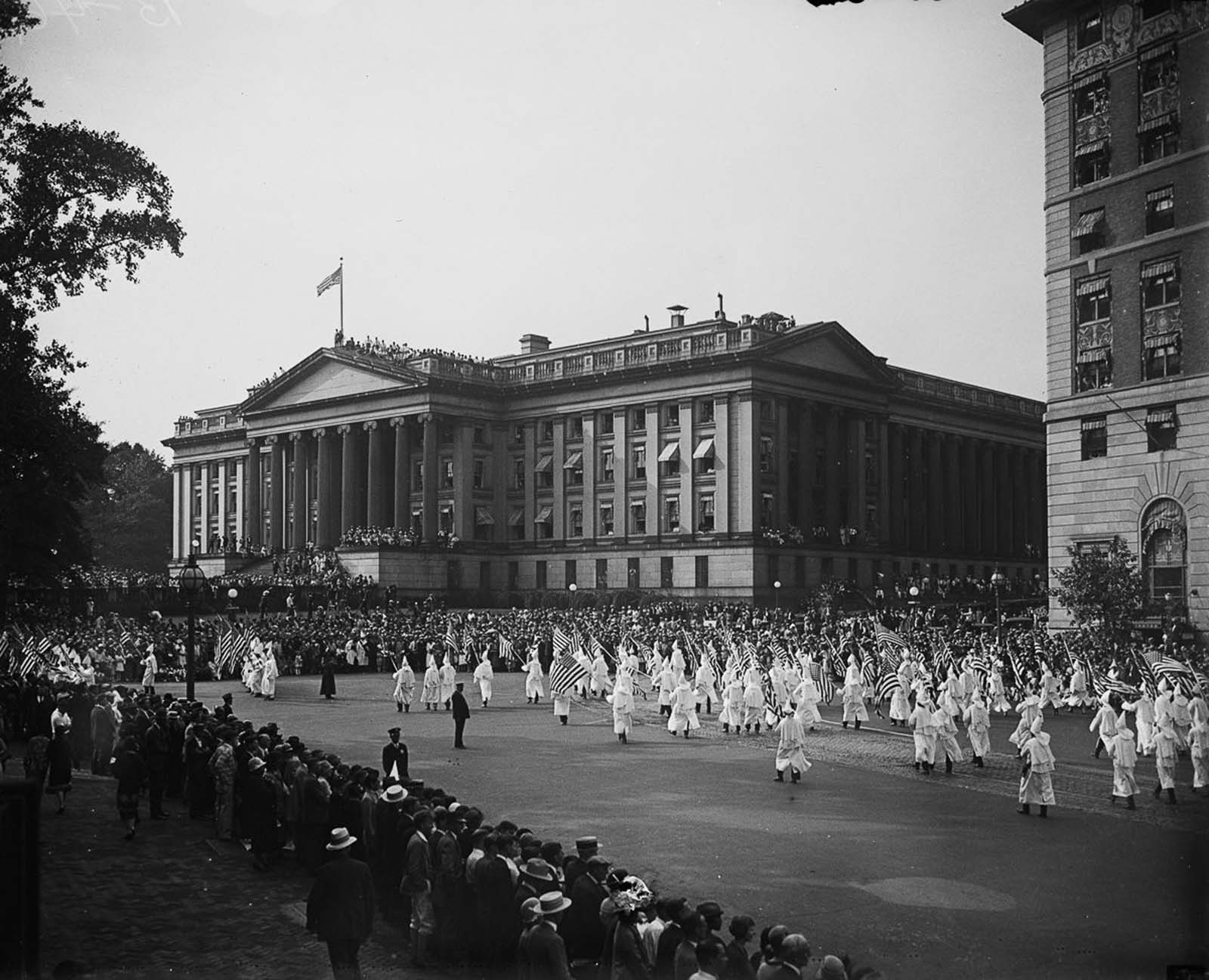 The KKK's animosity was directed not only against black people, but also against European Catholic and Jewish immigrants flocking to the U.S. after the war.