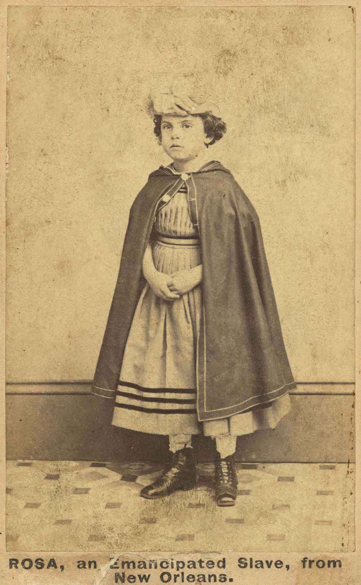 The story of Isaac and Rosa, the emancipated slave children from New Orleans, 1863