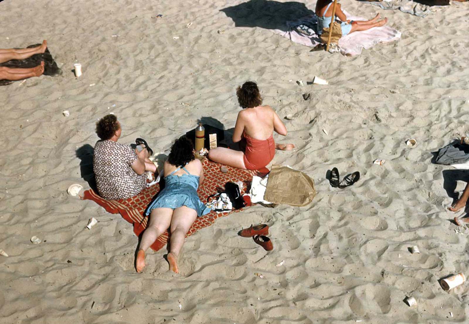 coney island old color images