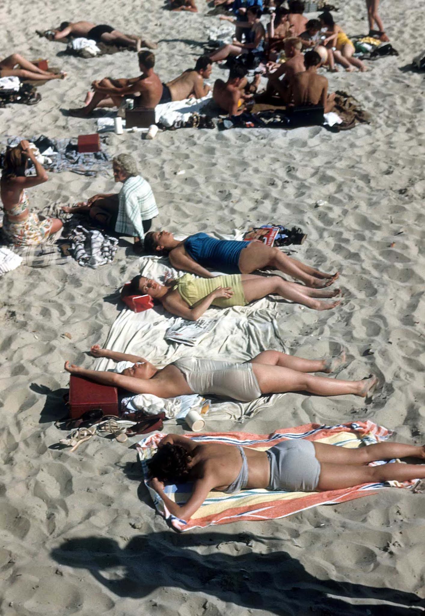 coney island old color images