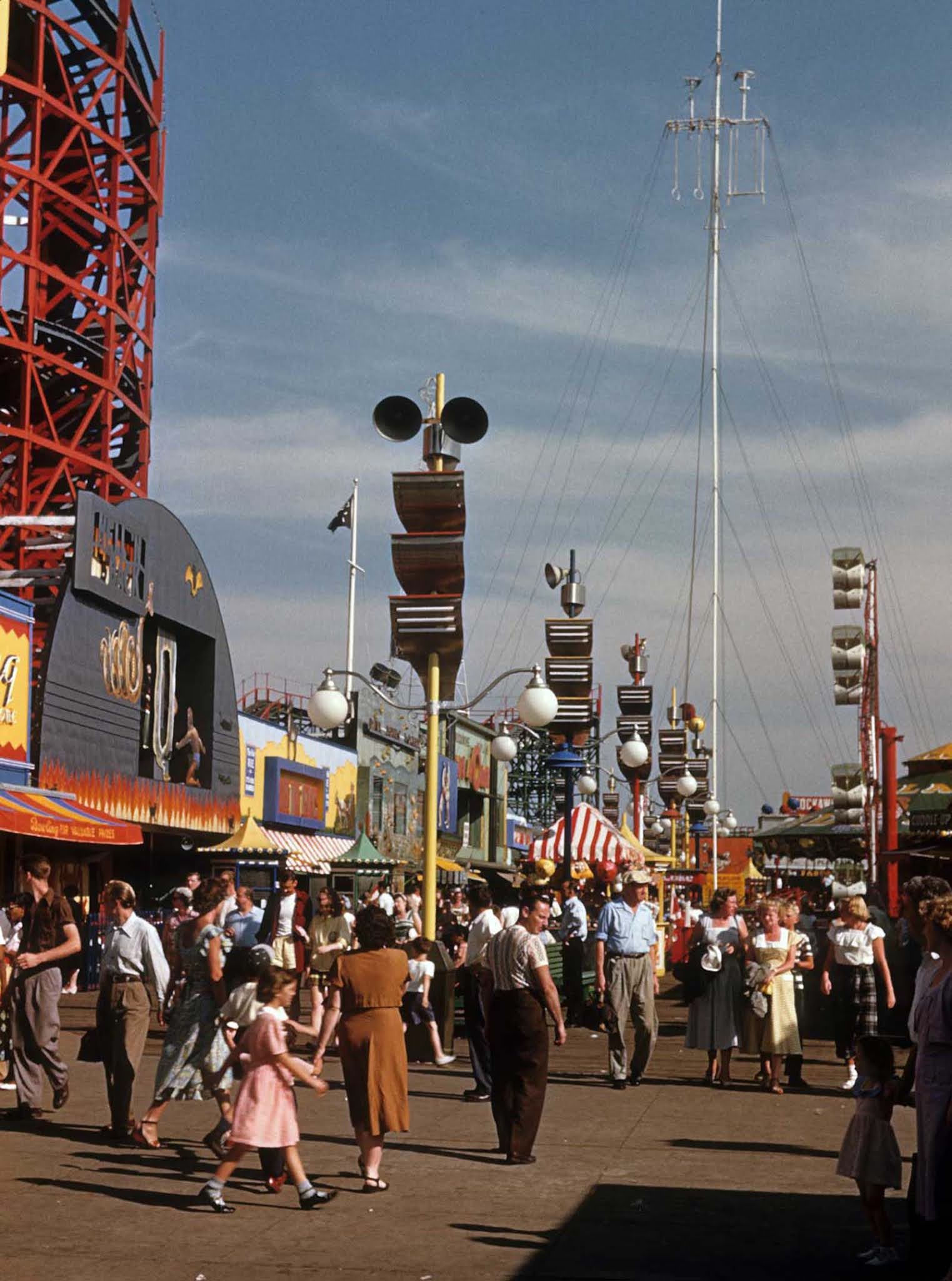 coney island old color images