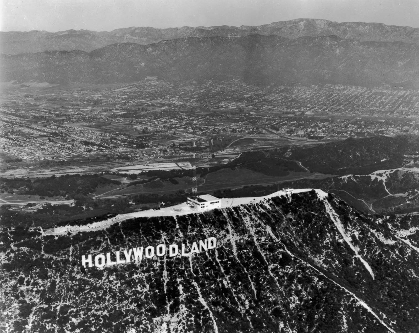 hollywood sign old photographs
