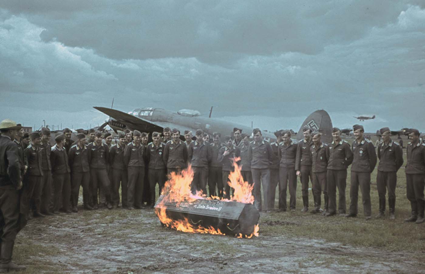 Funeral of a German airman.
