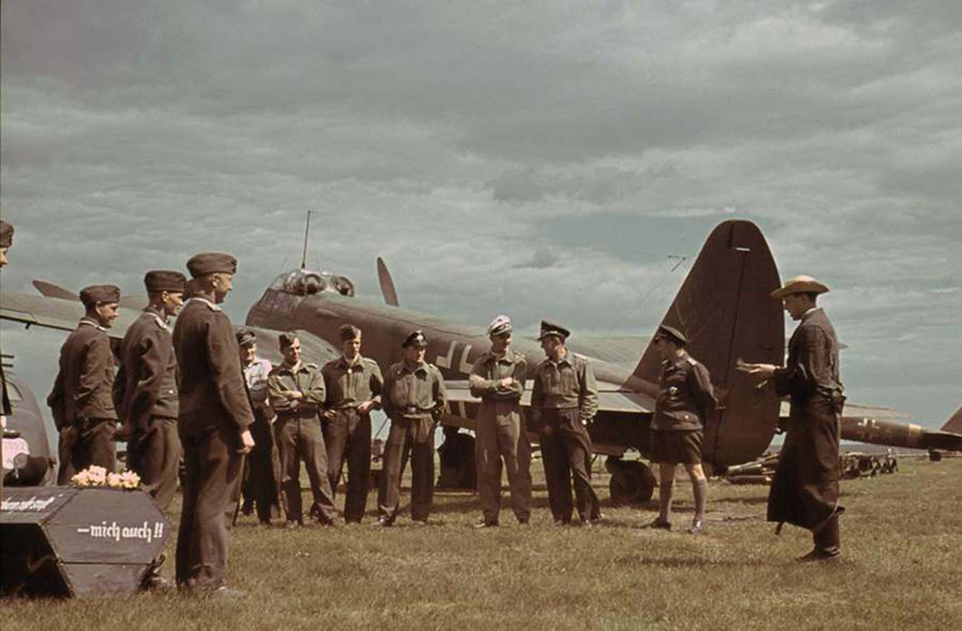 Funeral of a German airman.