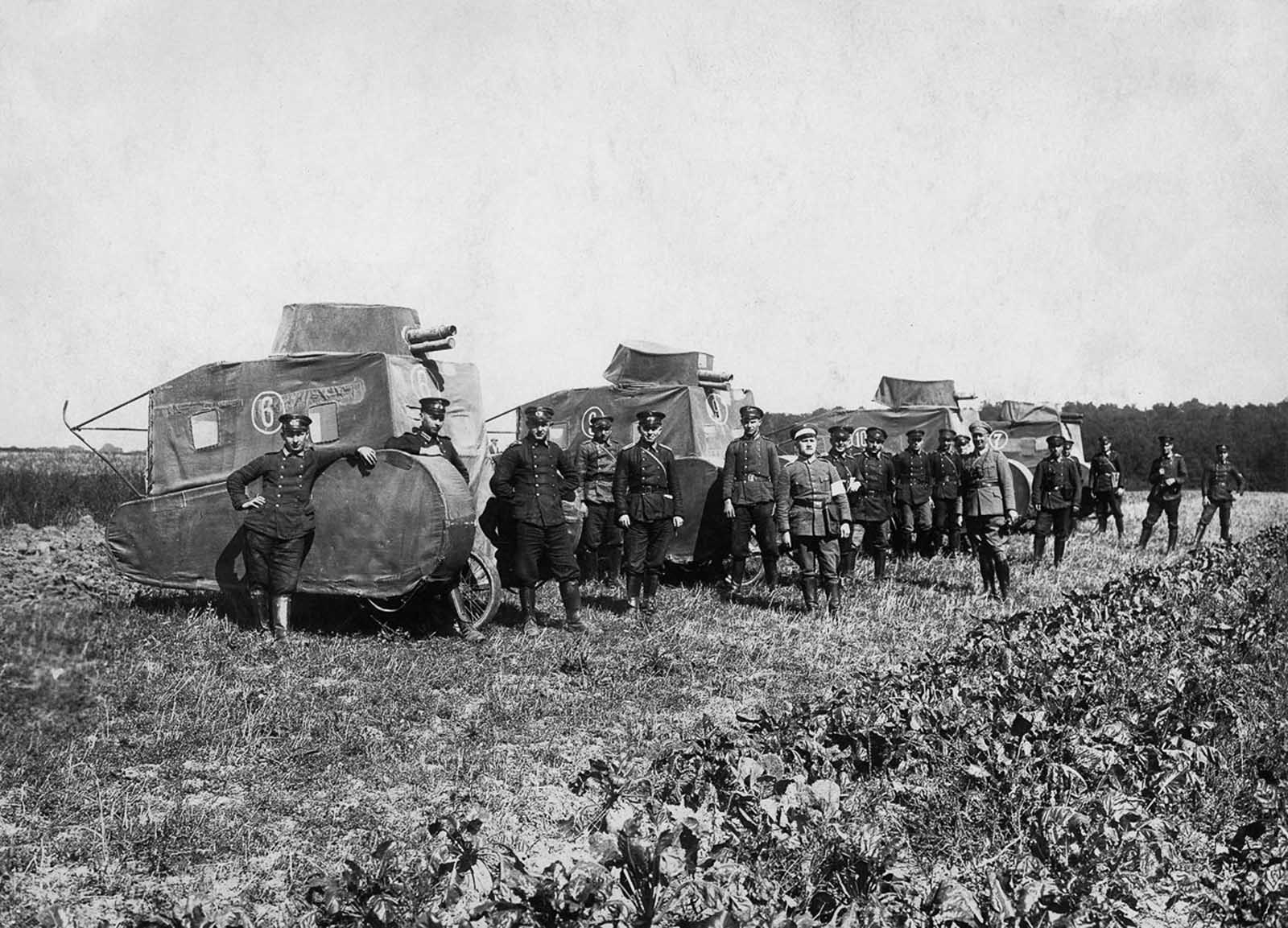 German dummy tanks. 1926.