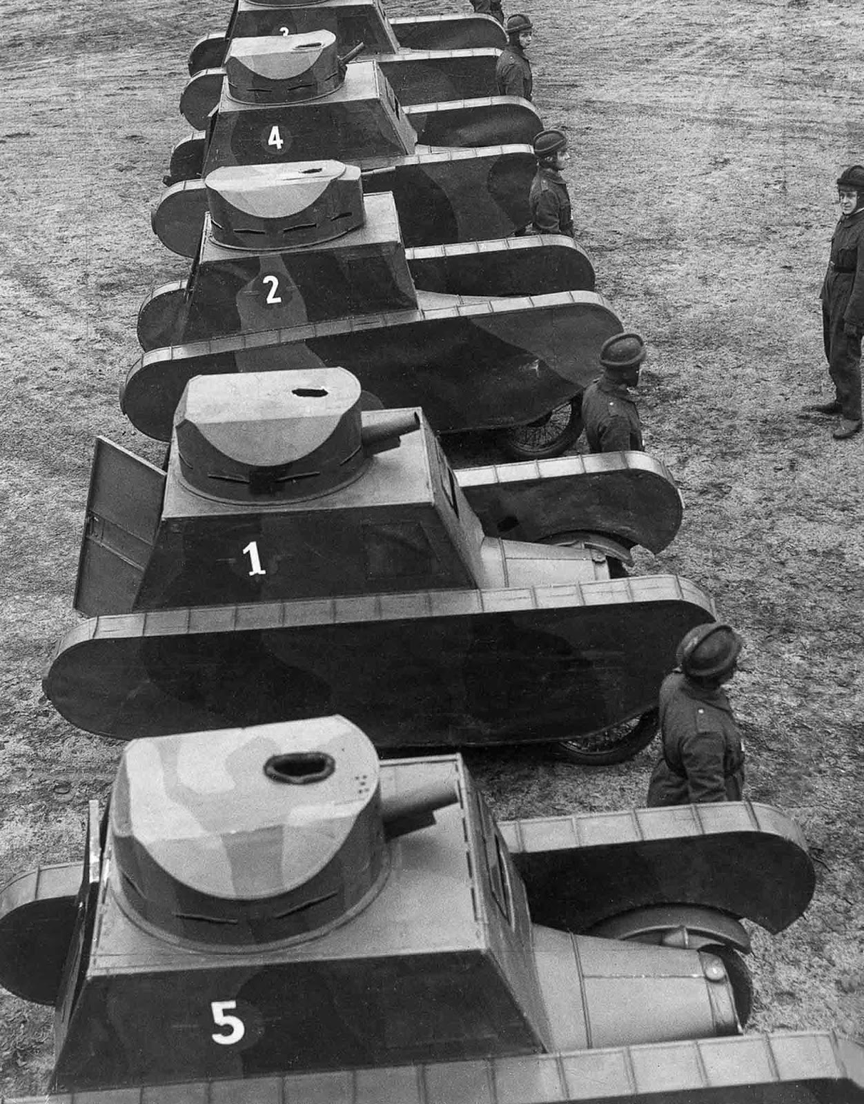 German dummy tanks. 1931.