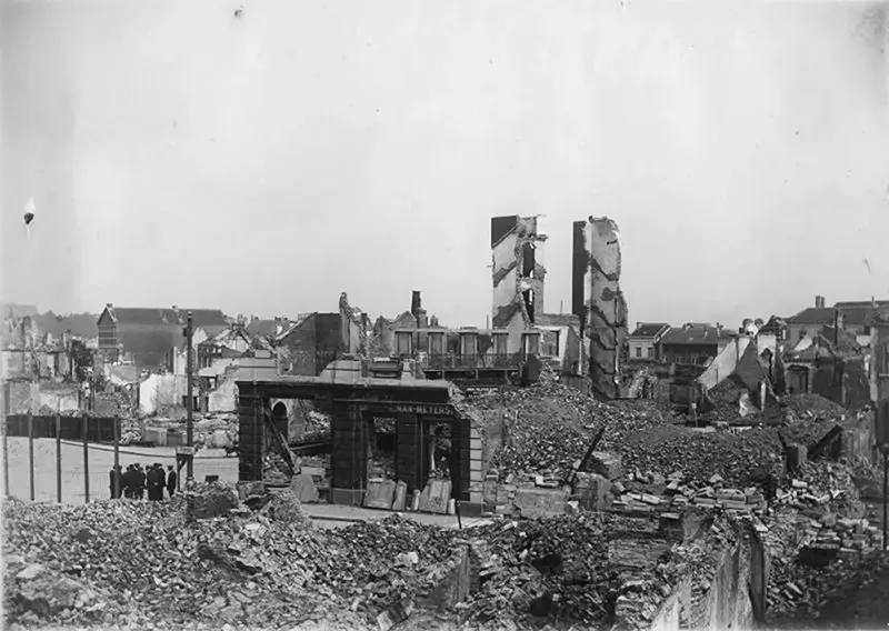 leuven destruction photos first world war