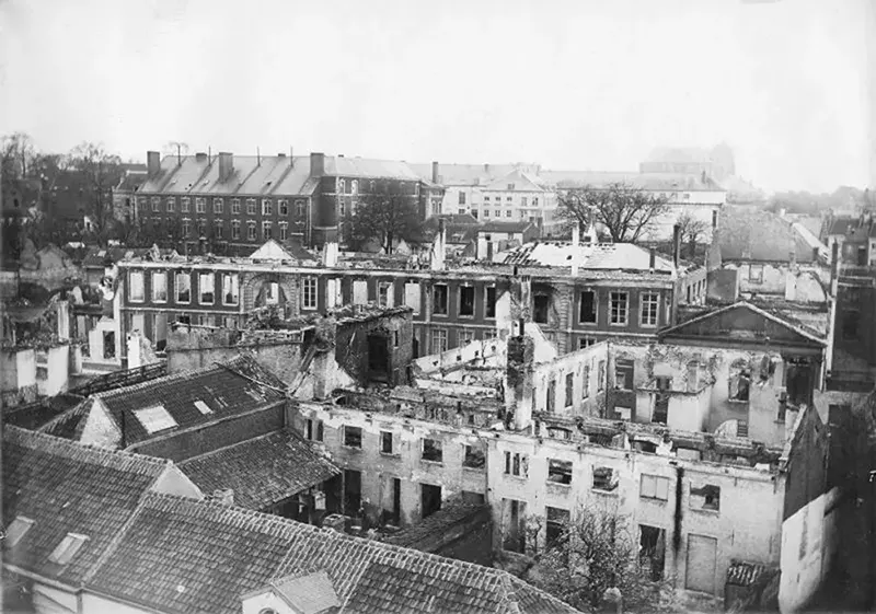 leuven destruction photos first world war