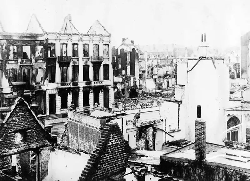 leuven destruction photos first world war
